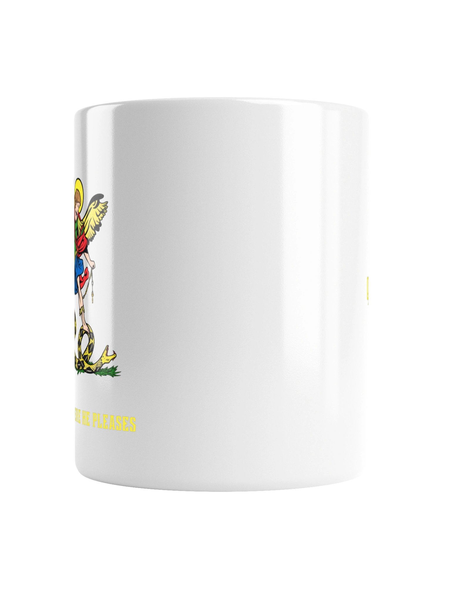 Saint Michael 'I tread where He pleases' - White Mug product image (5)