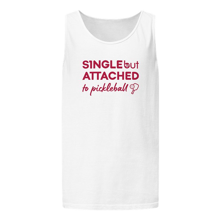 Single But Attached to Pickleball | Unisex Ultra Cotton Tank Top product image (1)