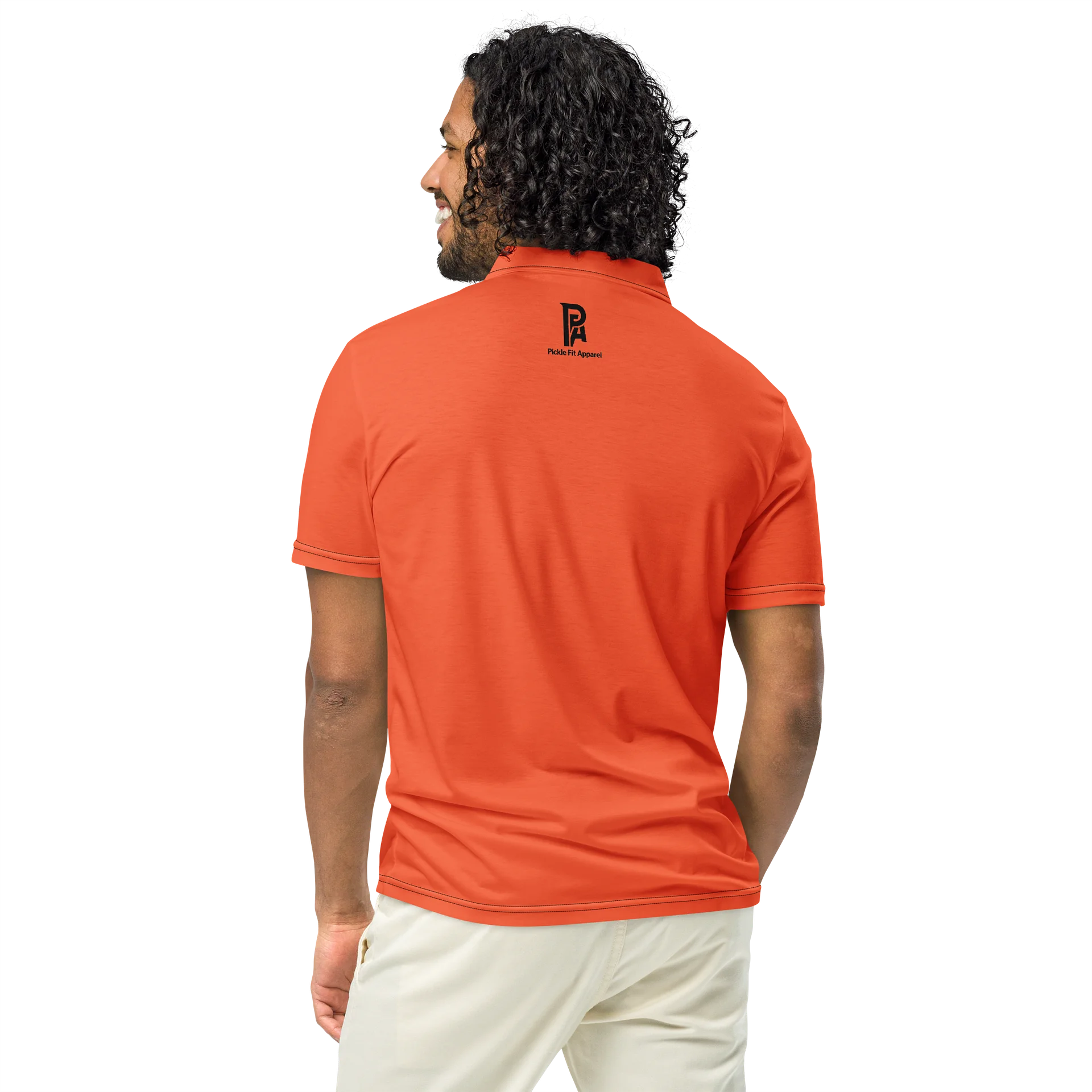 Vibrant 'PA' Men's Polo Shirt-Orange product image (5)