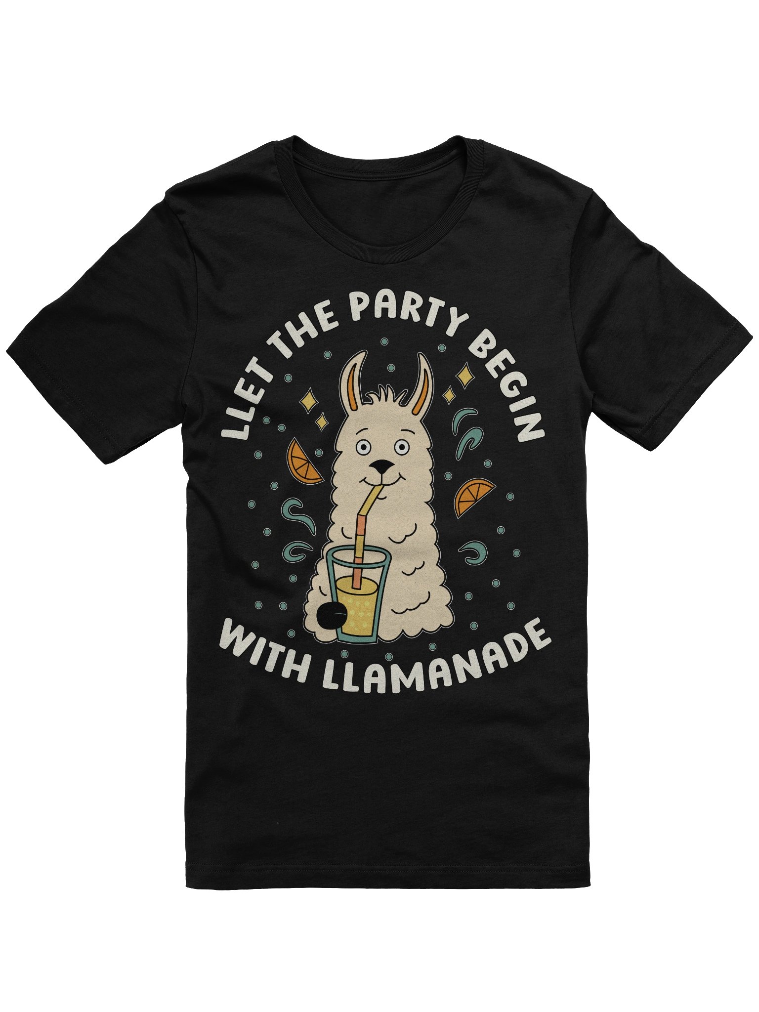 Llet The Party Begin With Llamanade Llama Unisex T-shirt product image (1)