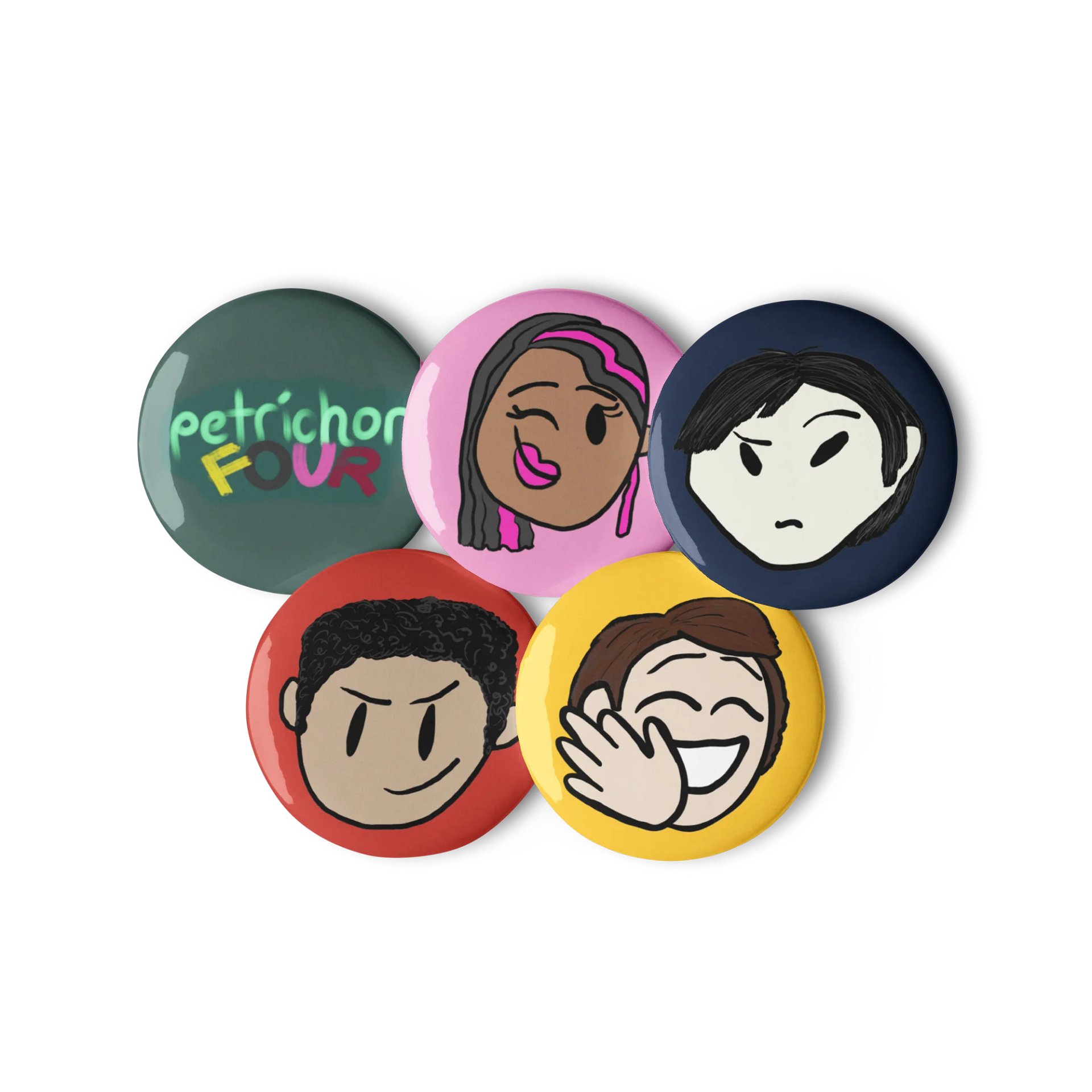 WILLOWISP Button Pins (Petrichor Four Collection) product image (2)