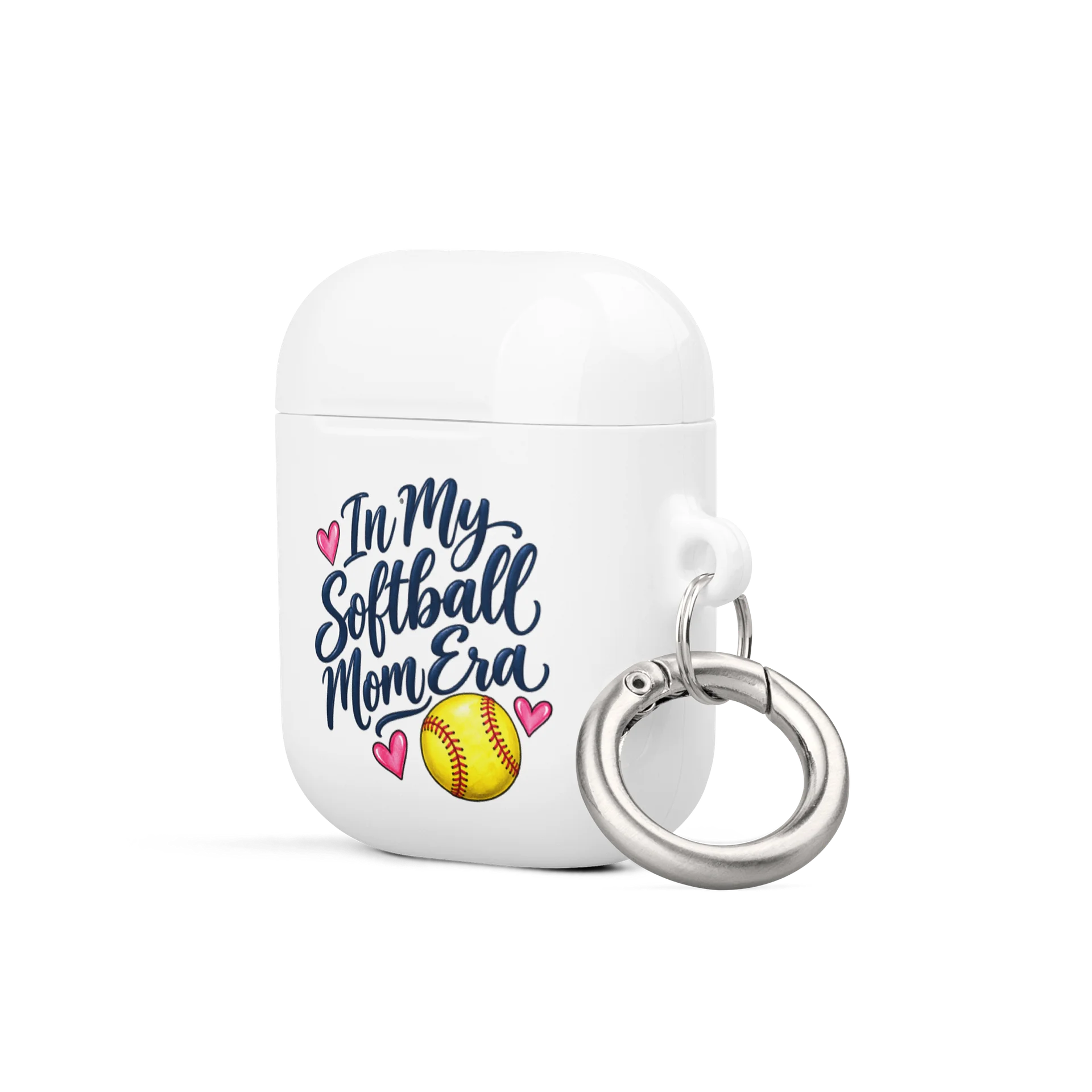 In My Softball Mom Era AirPods Case | Pink Bow Accessory product image (2)