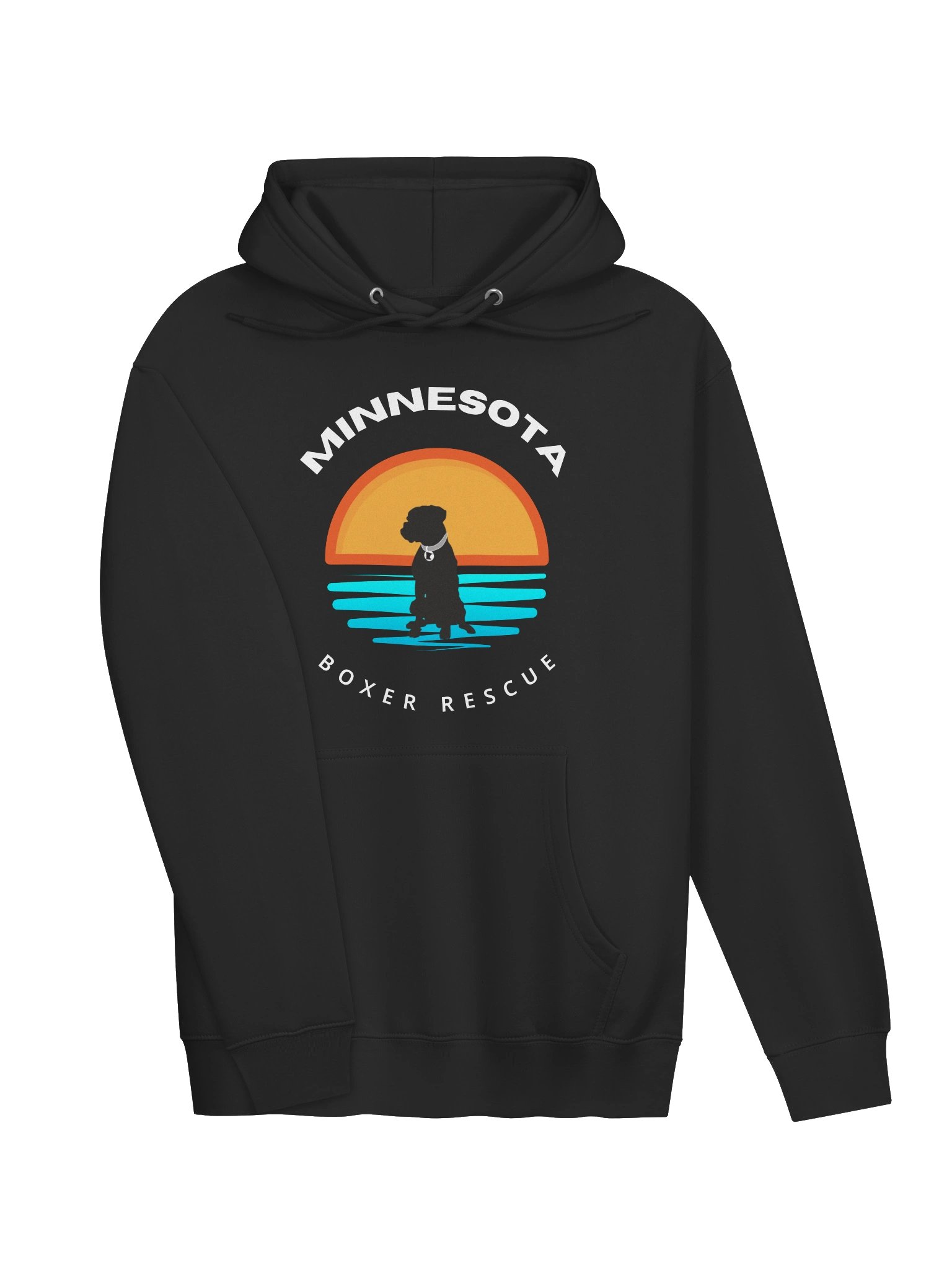 Minnesota Boxer Rescue Sunset Logo Hoodie product image (3)
