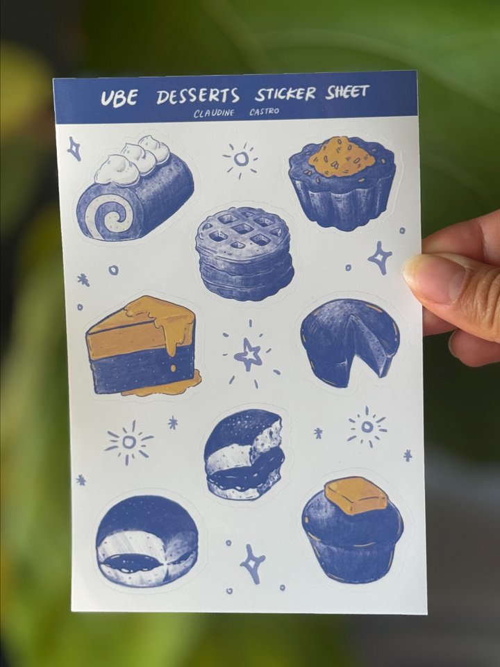 Ube Desserts Sticker Vinyl Sheet product image (1)