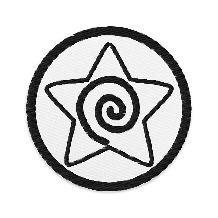 Spiral Star Embroidered Patch product image (1)