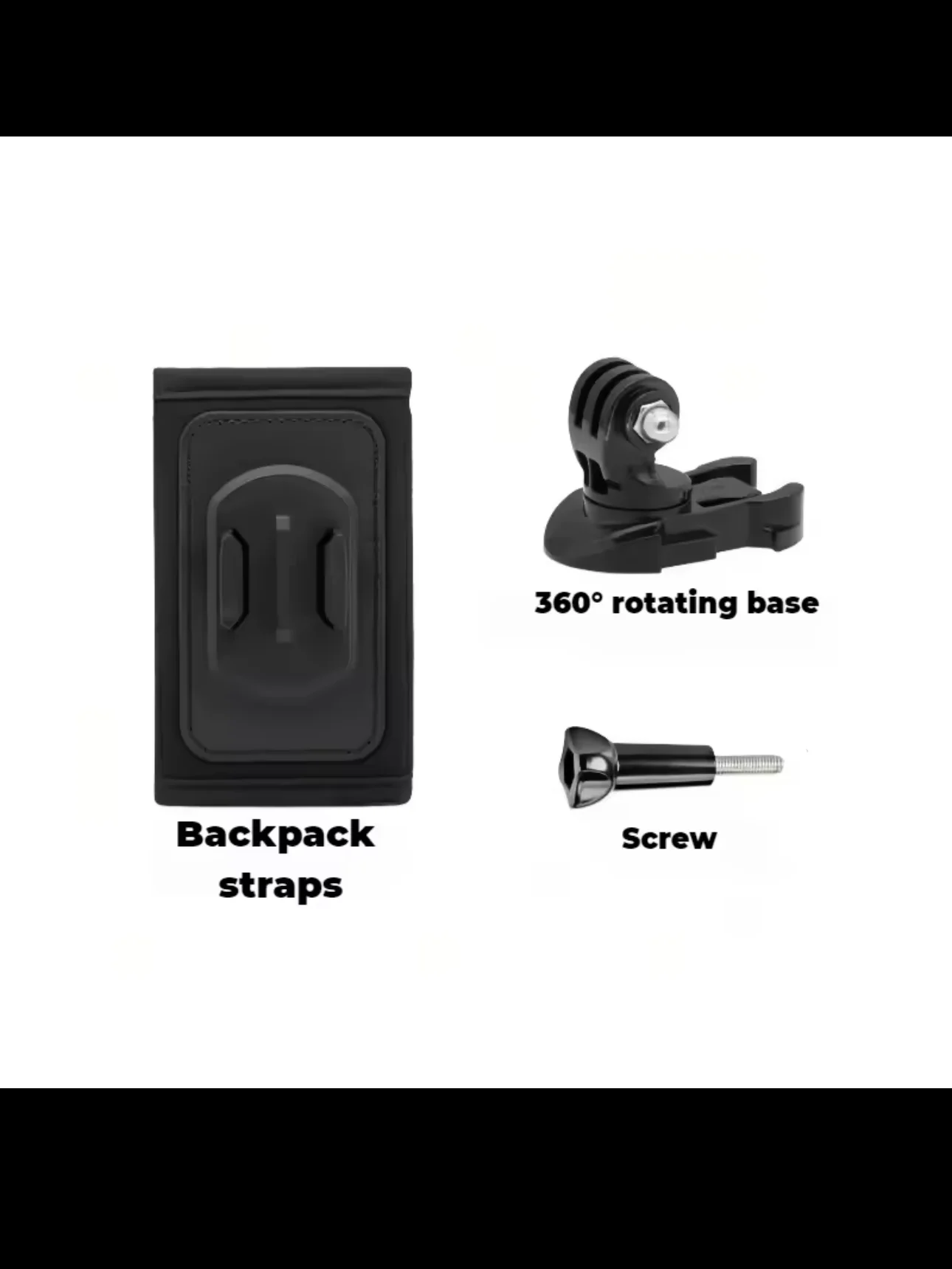 Terebento Shoulder Strap 360° Rotate Buckle Quick Release Mount for GoPro Hero13/12/11/10/9 Dji Action 2 Action Camera Accessory product image (5)
