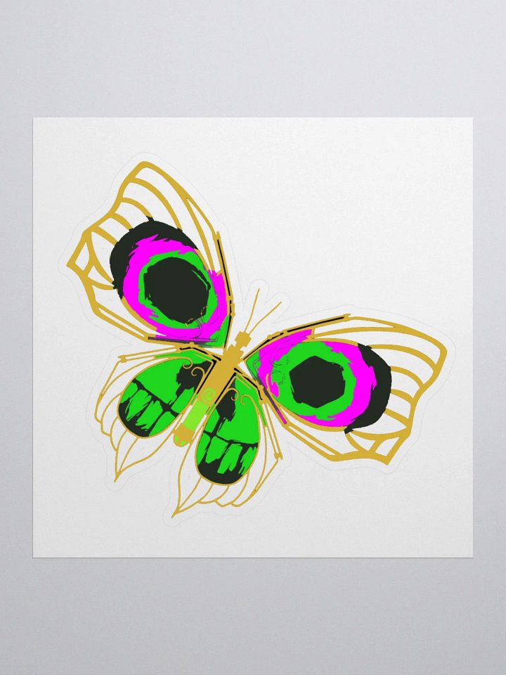 Arcane Jinx Butterfly Bomb Kiss-cut Sticker product image (1)