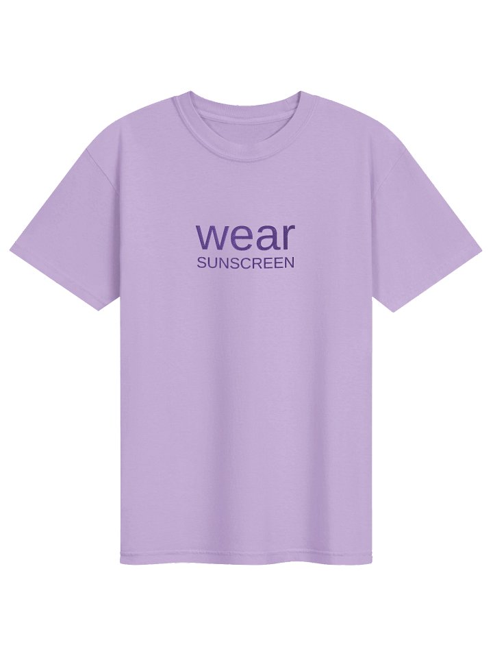 Wear Sunscreen Comfort Colors Embroidered Tee - Orchid product image (1)