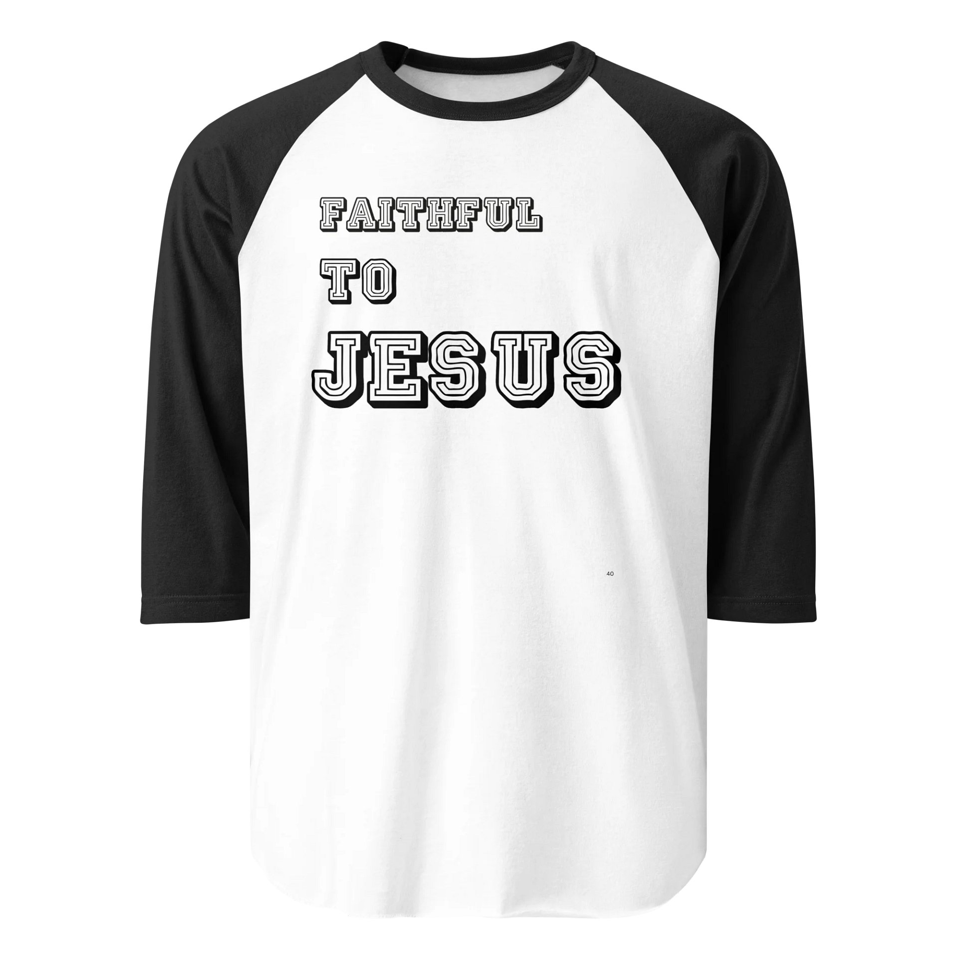JESUS IS FAITHFUL Tultex Fine Jersey Raglan Tee product image (1)