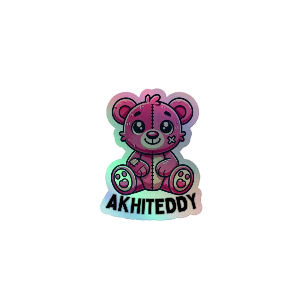AkhiTeddy Holographic Bear Sticker Set product image (1)