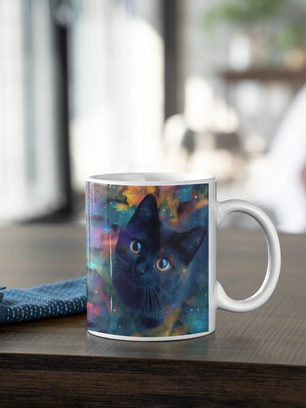 Dreamy Black Cat Mug product image (1)