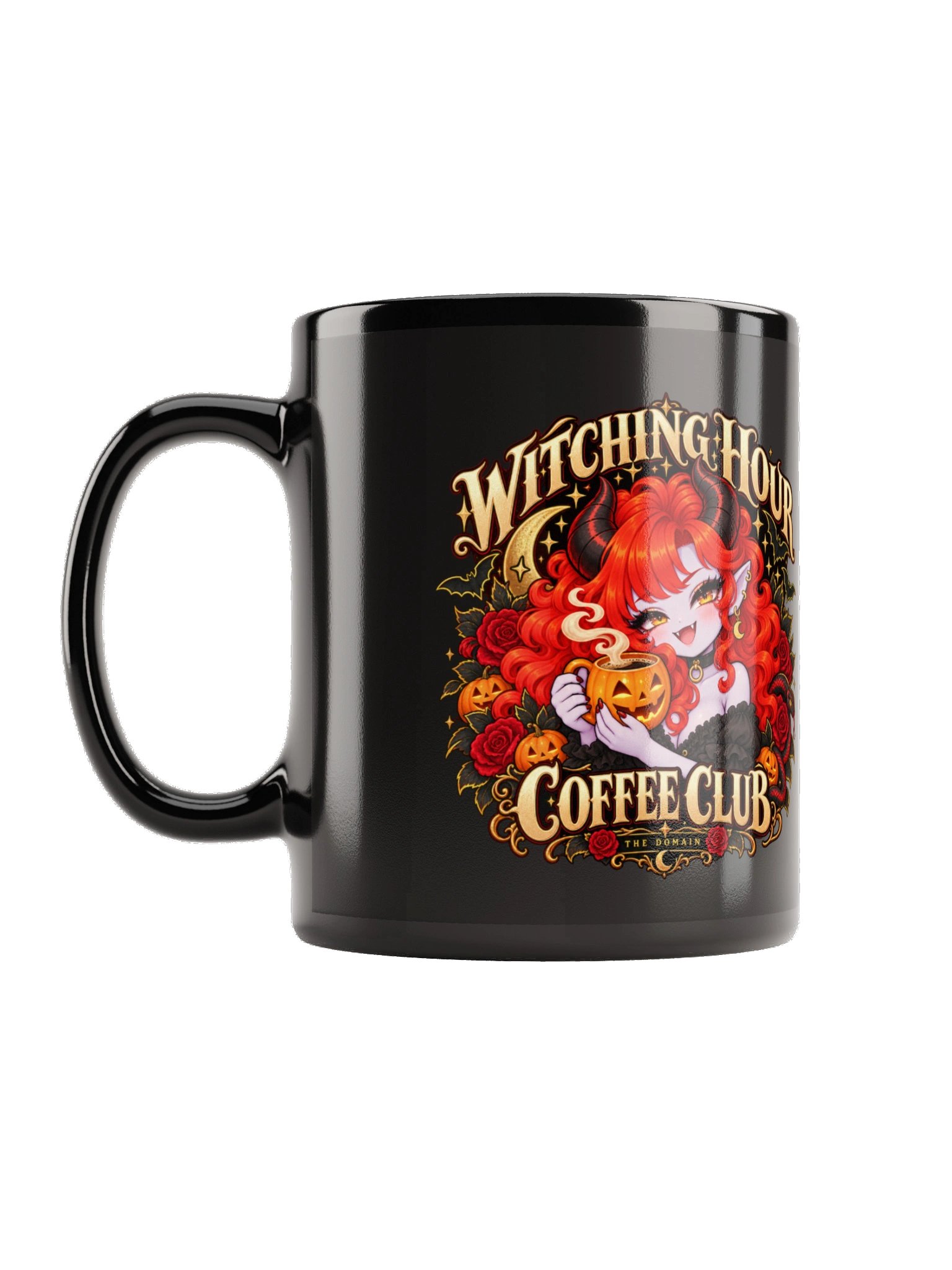 Witching Hour Coffee Club Black Glossy Mug product image (2)