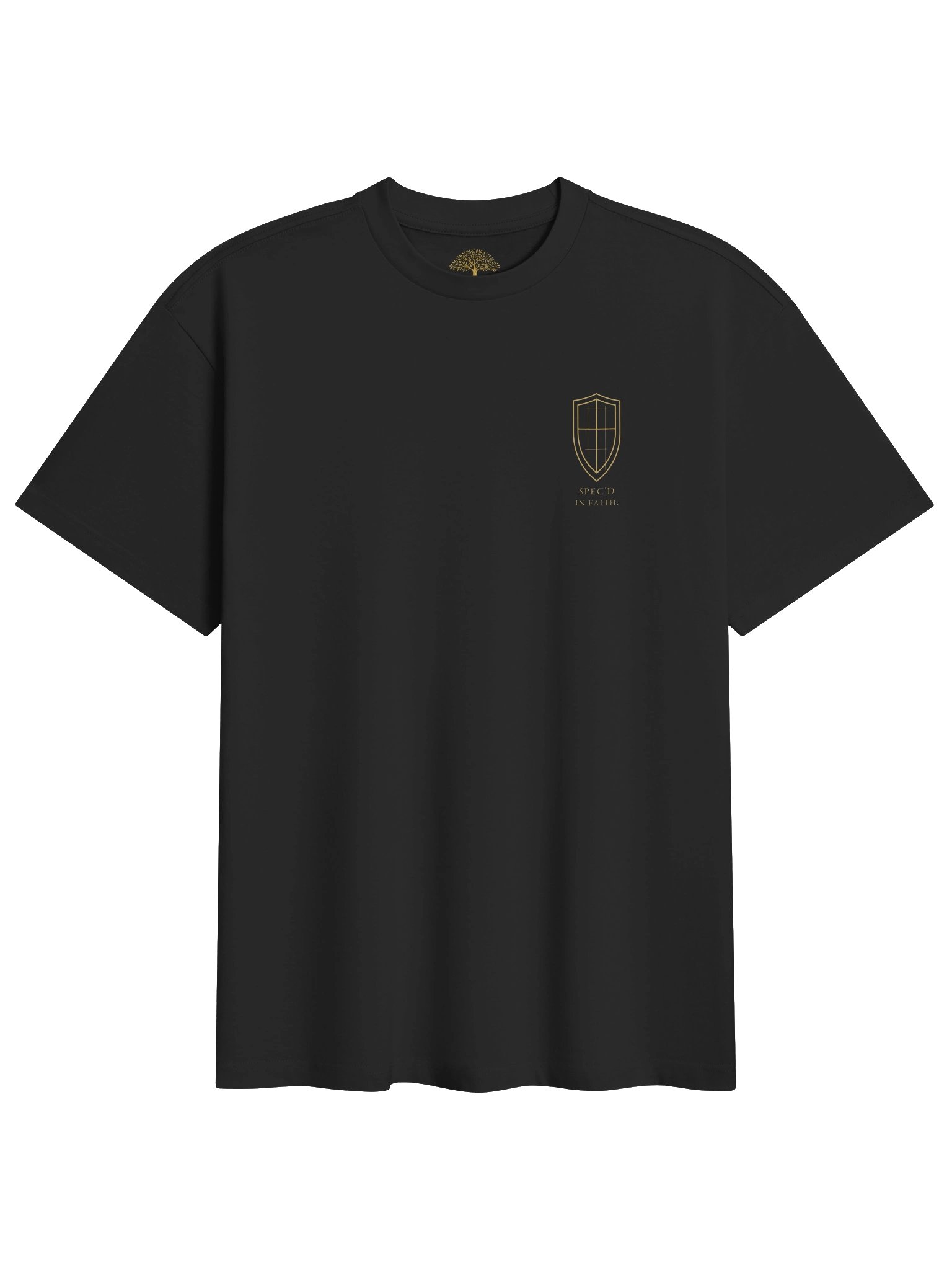 Spec’d in Faith Gold Crest Box Tee product image (2)