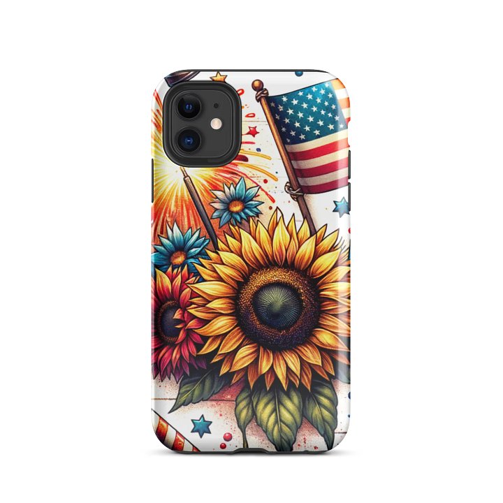 Patriotic Sunflower Celebration iPhone® Tough Case product image (24)
