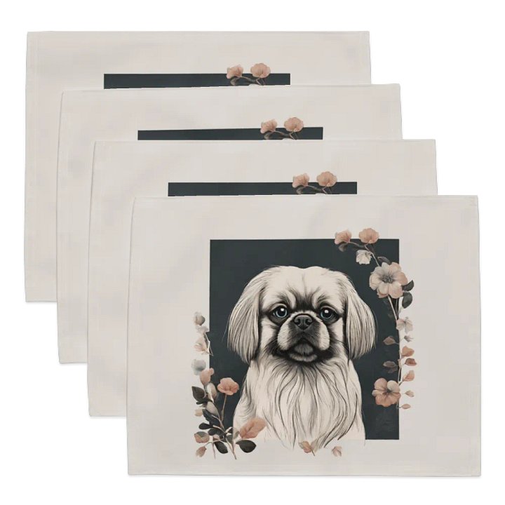 Floral Pekingese Placemat Set product image (2)