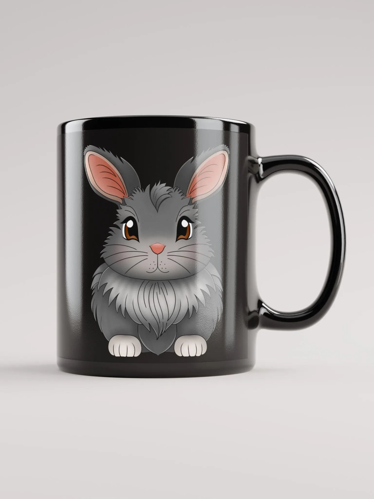 Bun Bun Black Glossy Mug product image (1)