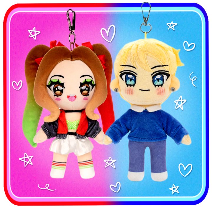 Preorder - iBella & Mason Plush Keychain Set product image (1)