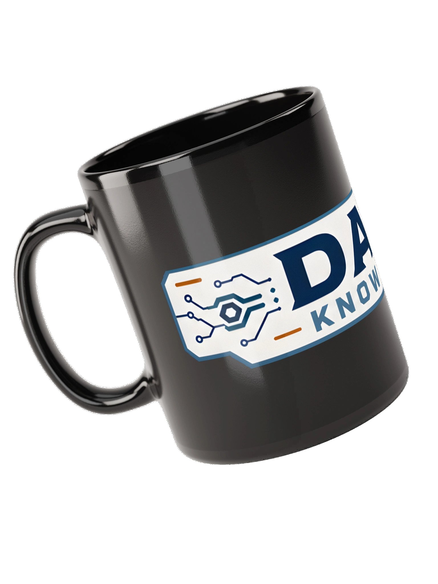 Dads Know Stuff Large Logo Black Mug product image (10)