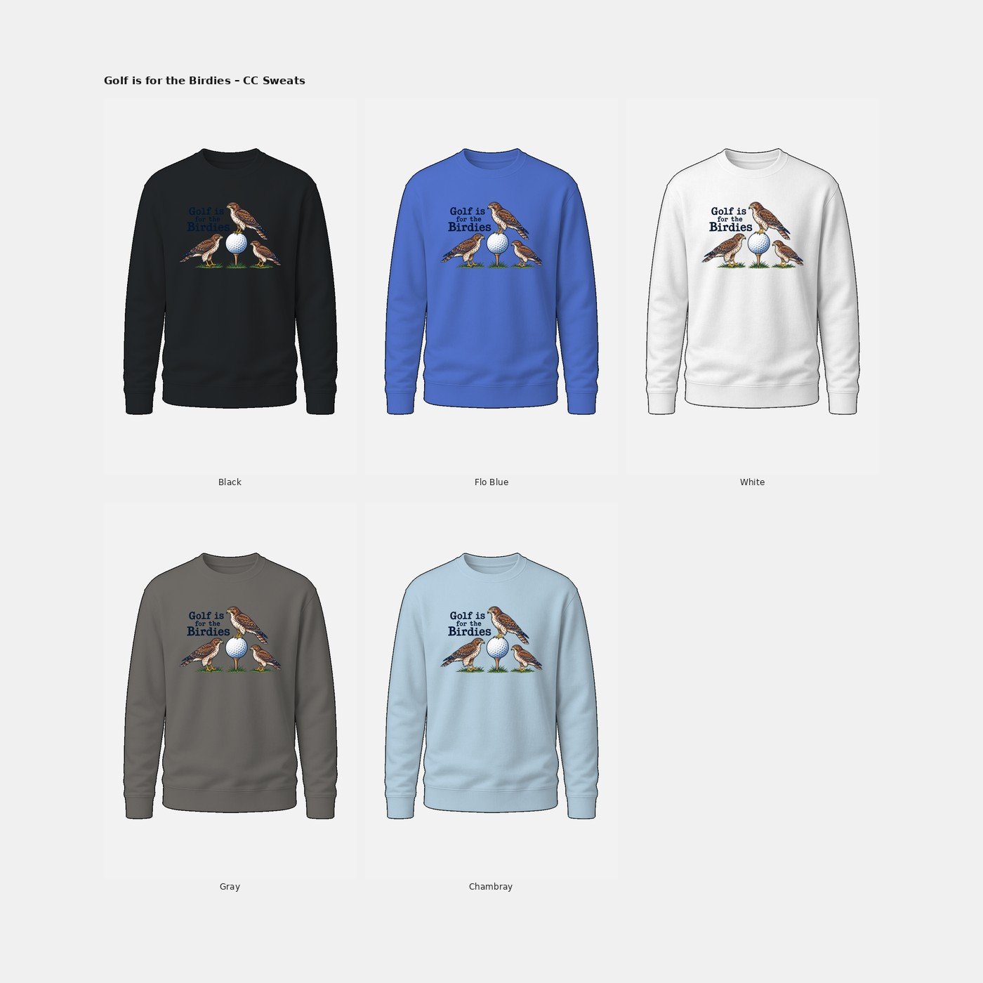 Birdie Golf Comfort Colors Sweatshirt product image (5)