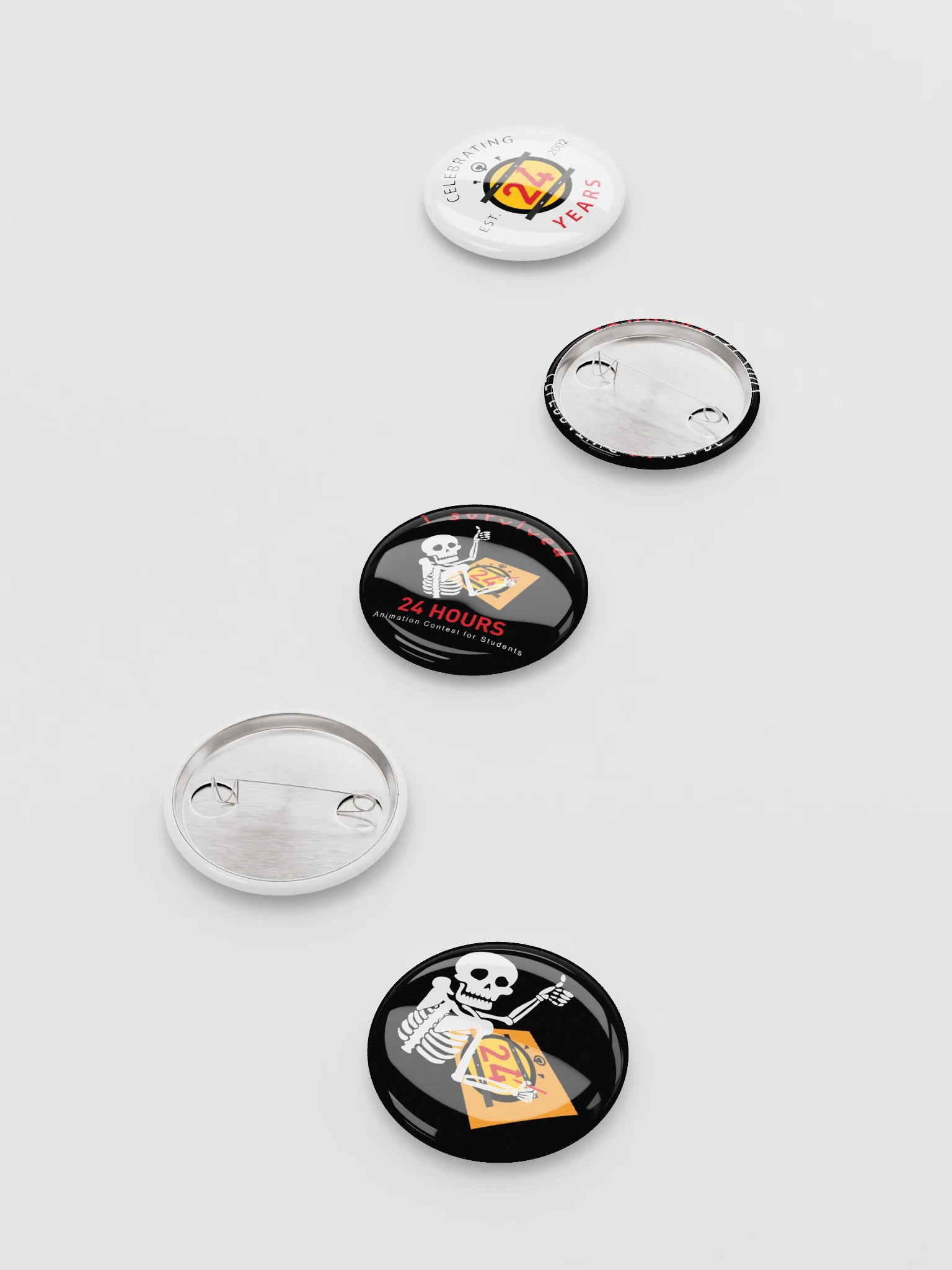 Celebrating 24 Years! Button Pins product image (7)