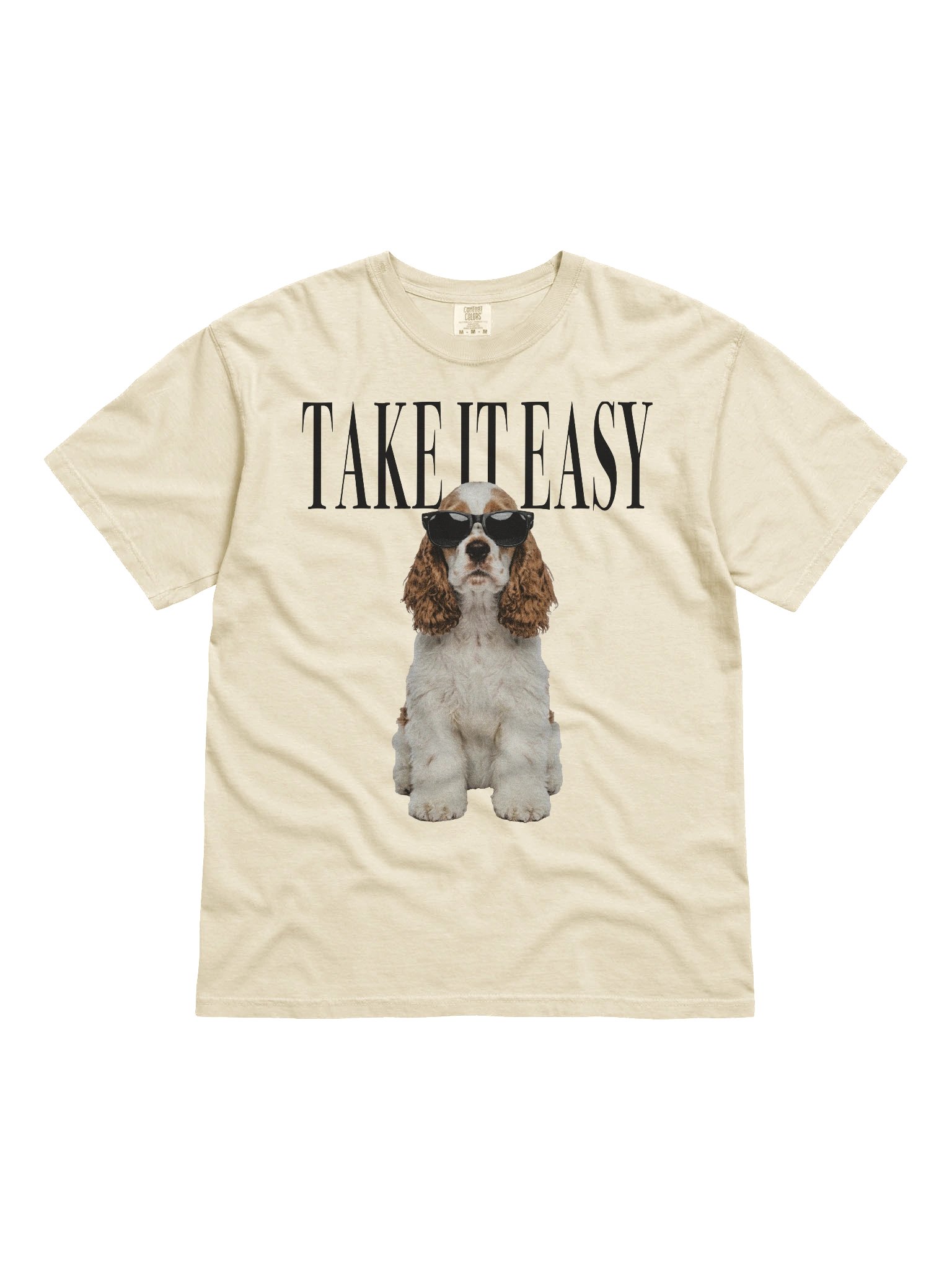 Take It Easy '90s Pop Vintage-Style T-Shirt for American Cocker Spaniel(Brown & White) Owners product image (4)