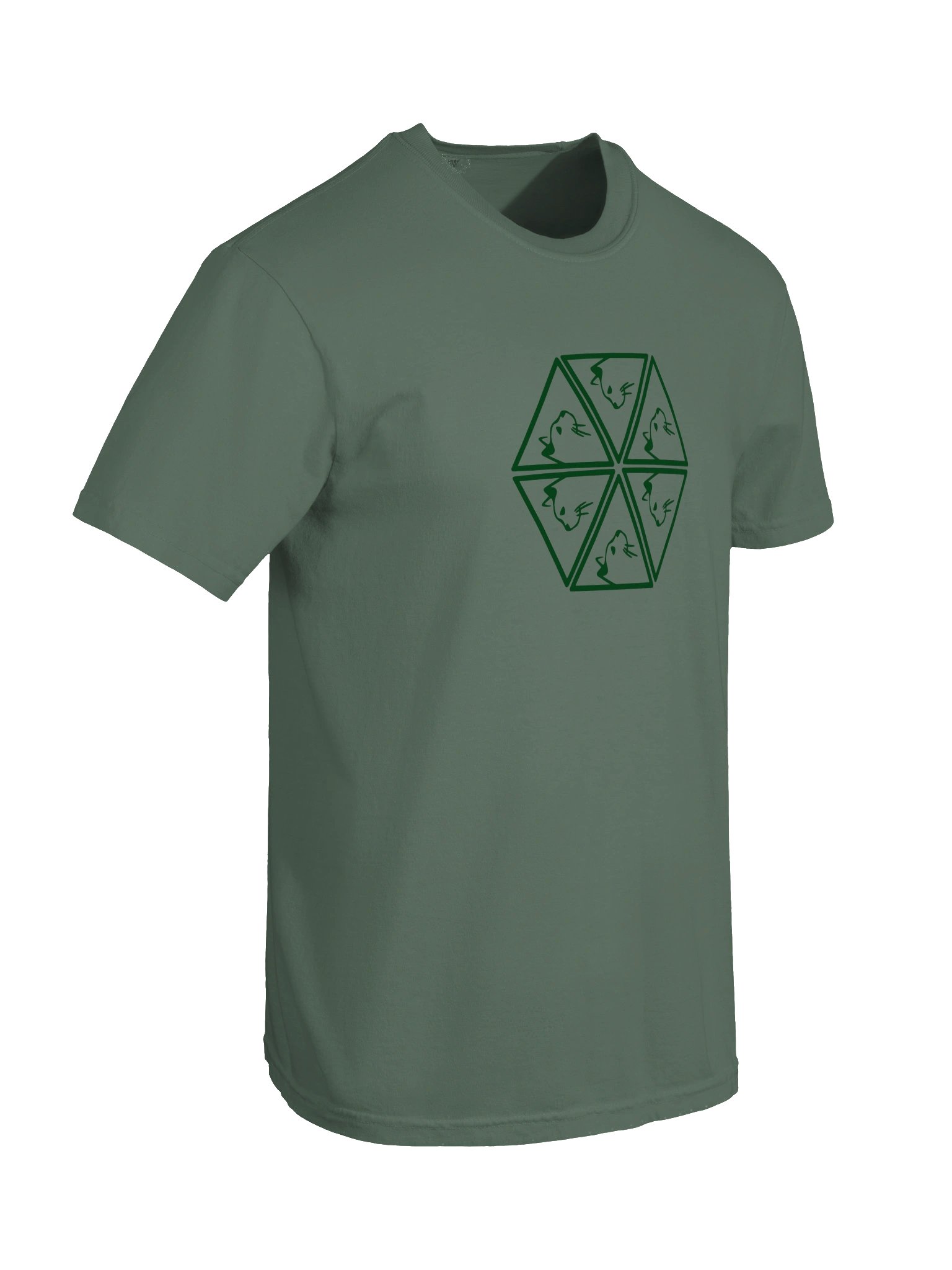 Mirror Image of a Cat in Dark Green |MAS FIT product image (50)