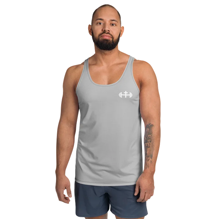 His House Mens Performance Tank - Silver product image (1)