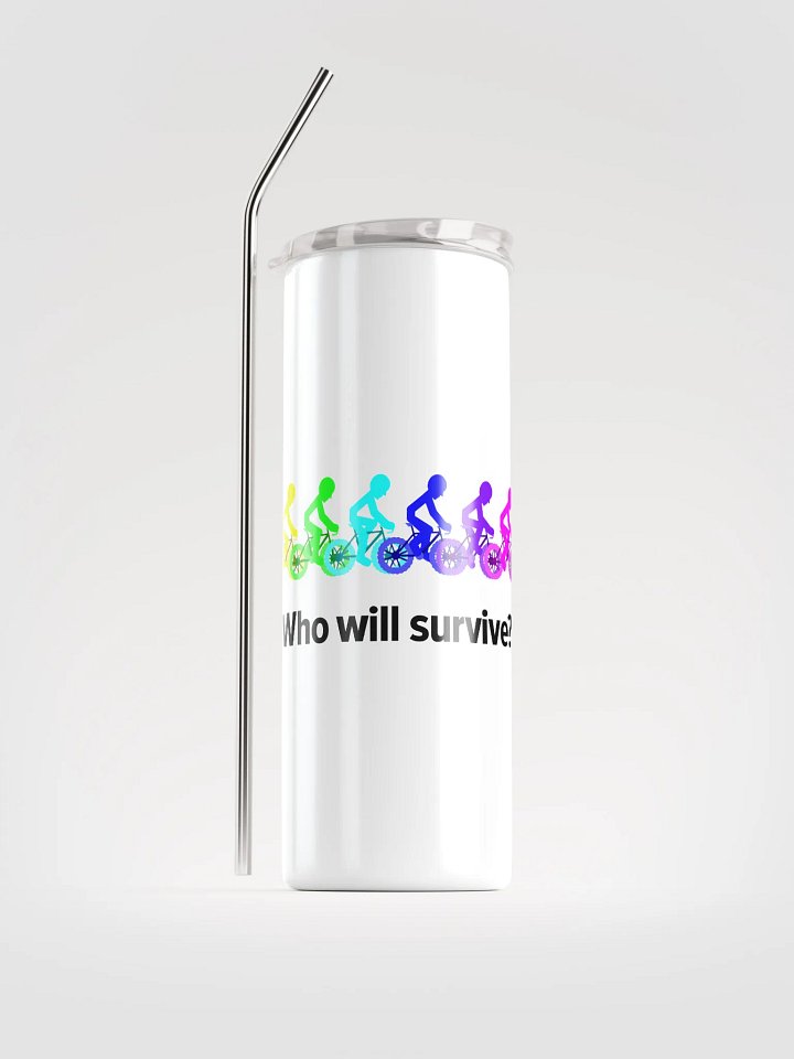 MIKAN Bicycle Stainless Steel Tumbler (Who will survive?) product image (1)