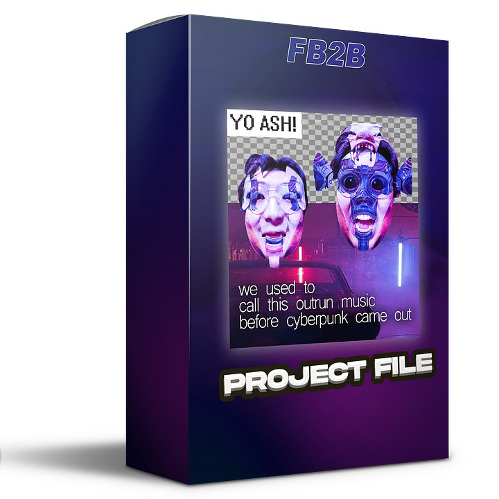 Cyberpunk x Hybrid Trap Project File, "we used to call this outrun" product image (1)