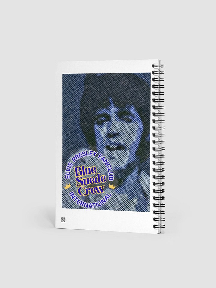 Blue Suede Crew Spiral Notebook — Retro Typography product image (2)