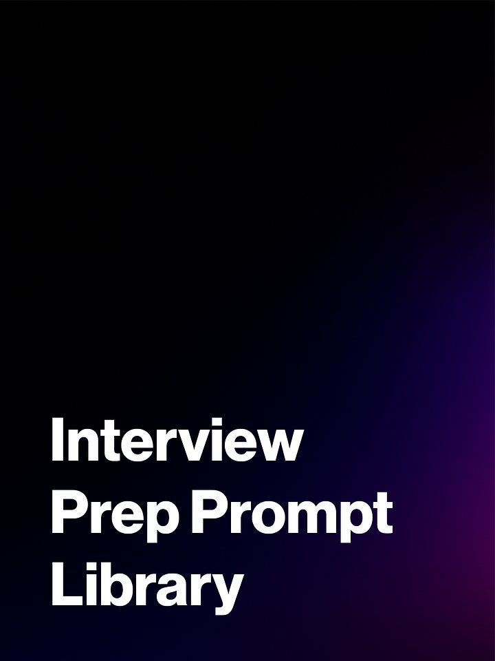 Interview Prep Prompt Library product image (1)