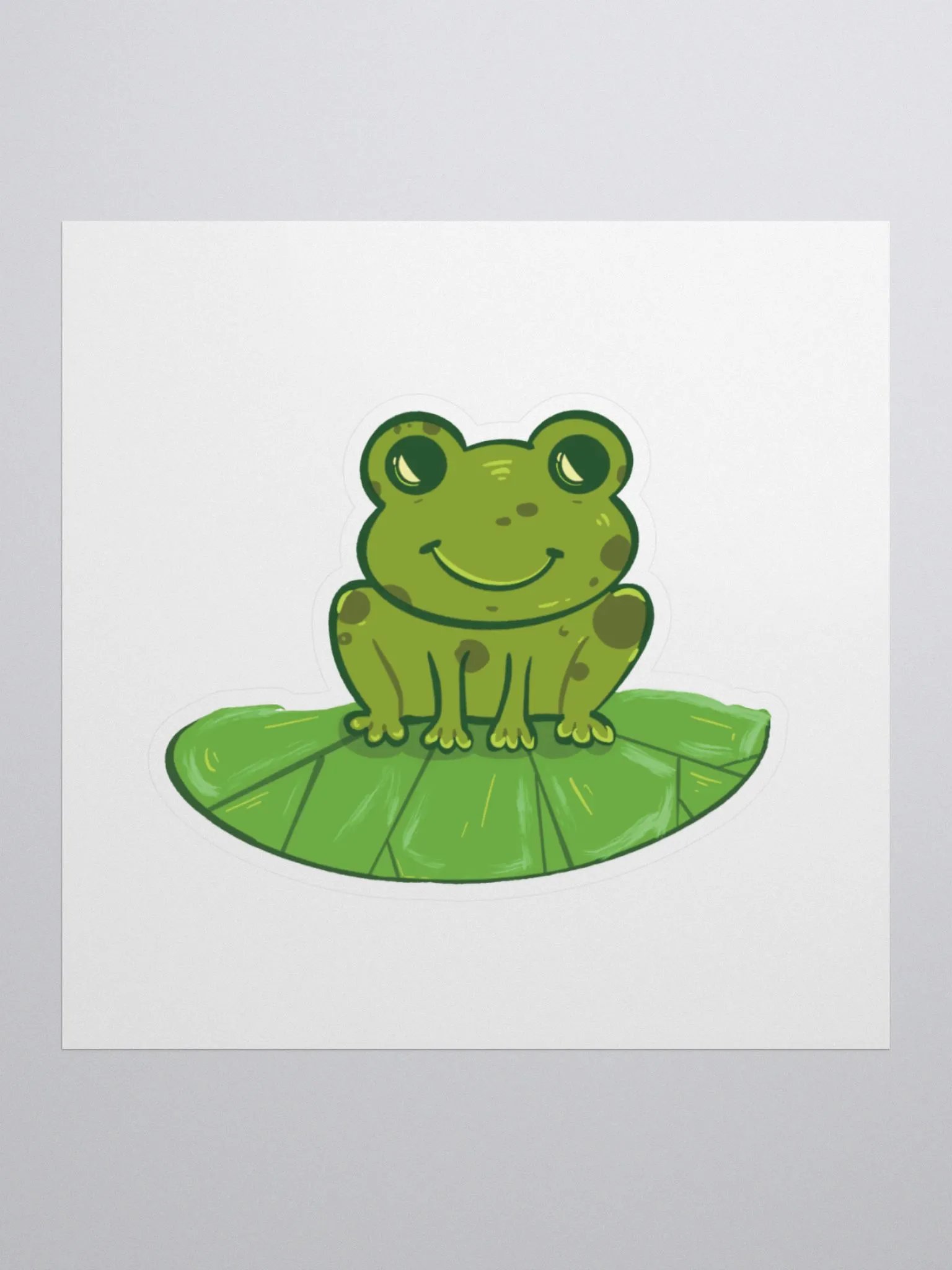 Green creature sticker (Kiss Cut Sticker) product image (1)