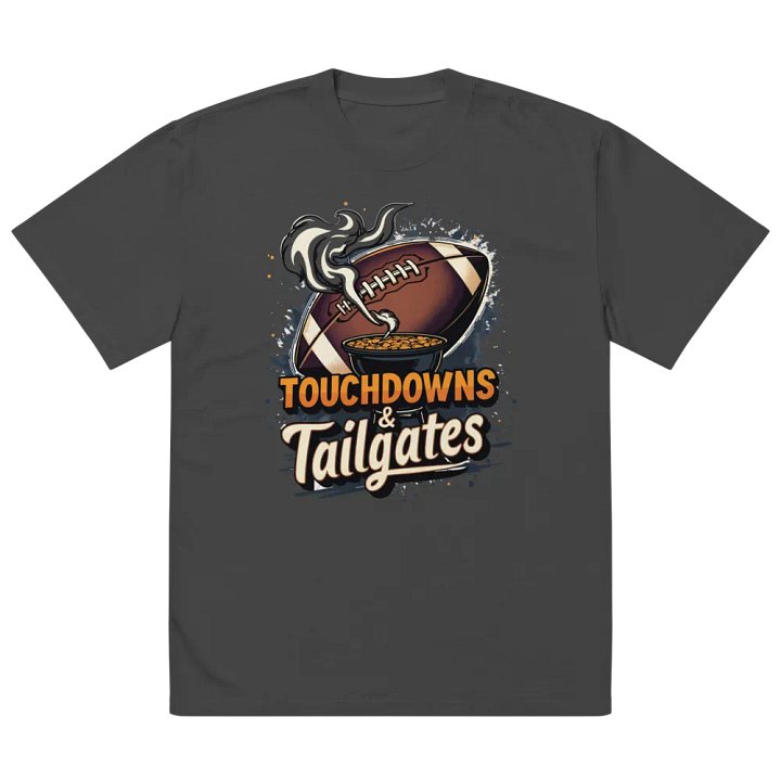 Touchdowns and Tailgates Football Party Tee product image (5)