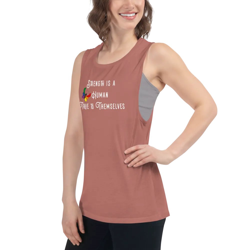 Strength is a Human (w) - Women's Tank Top product image (6)