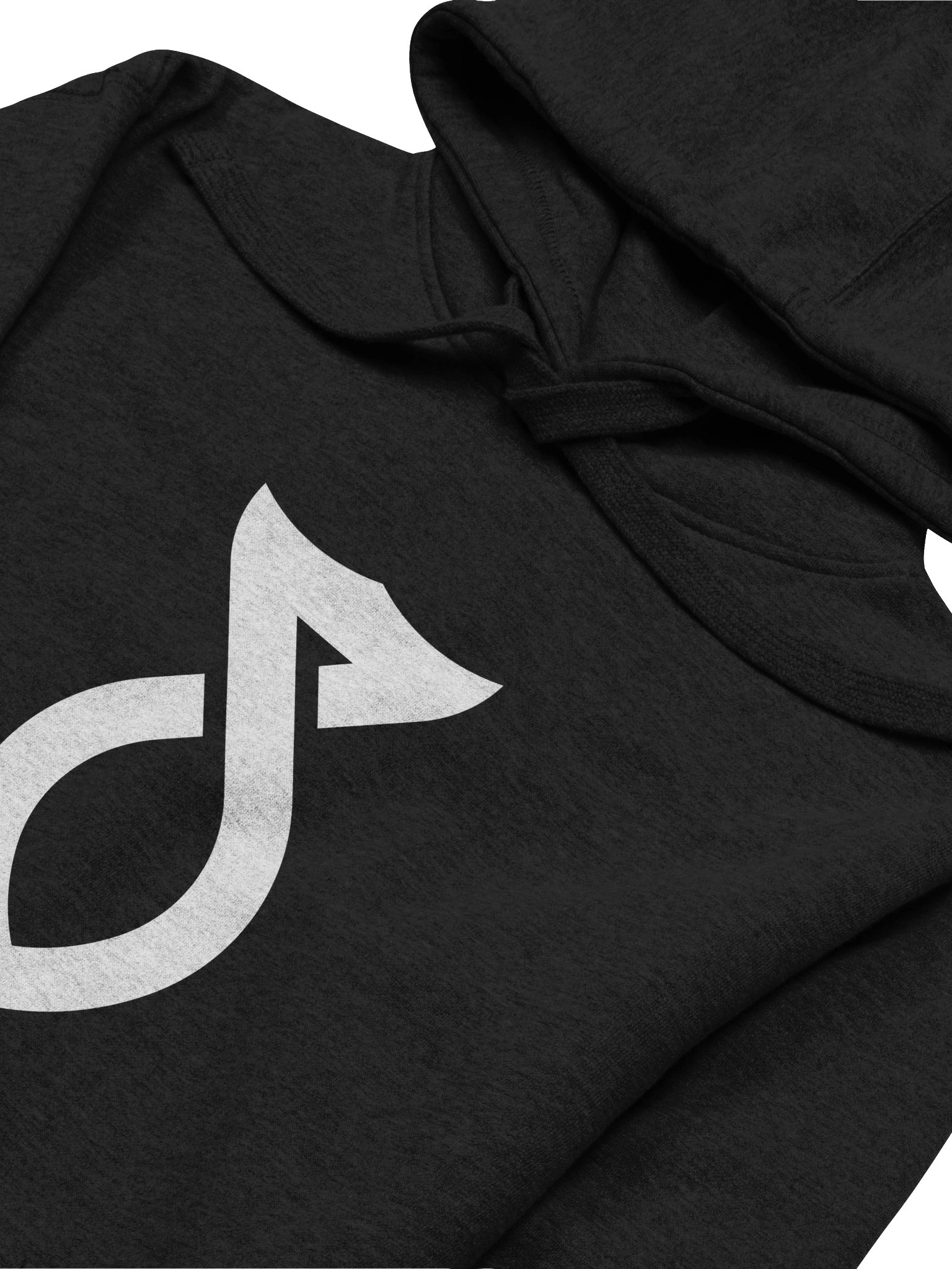White on Black Hoodie product image (3)