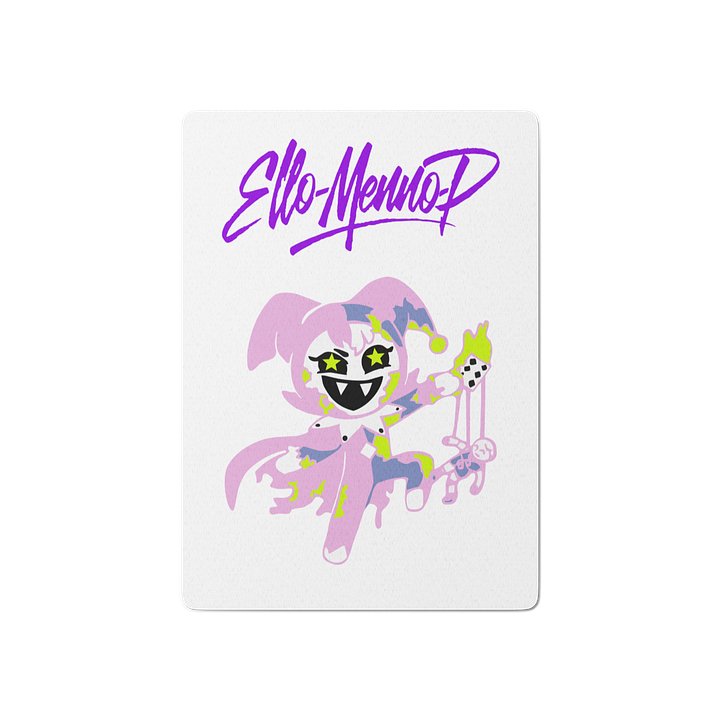 Elo-Menno-P Jester Poker Cards (Pink) product image (1)