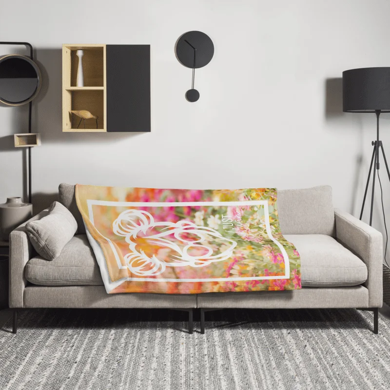 Floral Cab Logo Throw blanket product image (1)