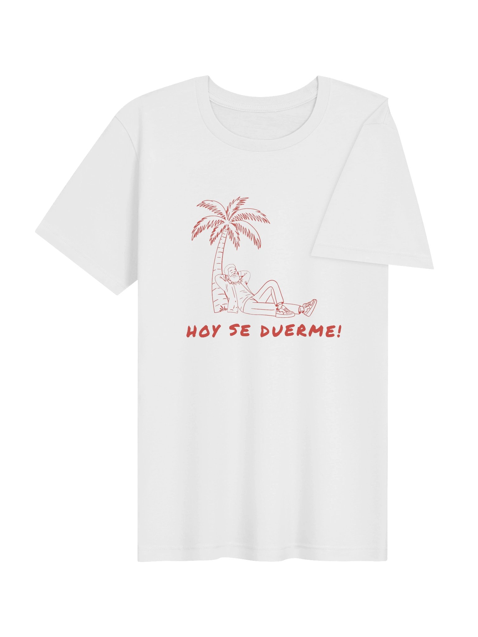 Hoy Se Duerme Tee — White & Vintage White product image (4)