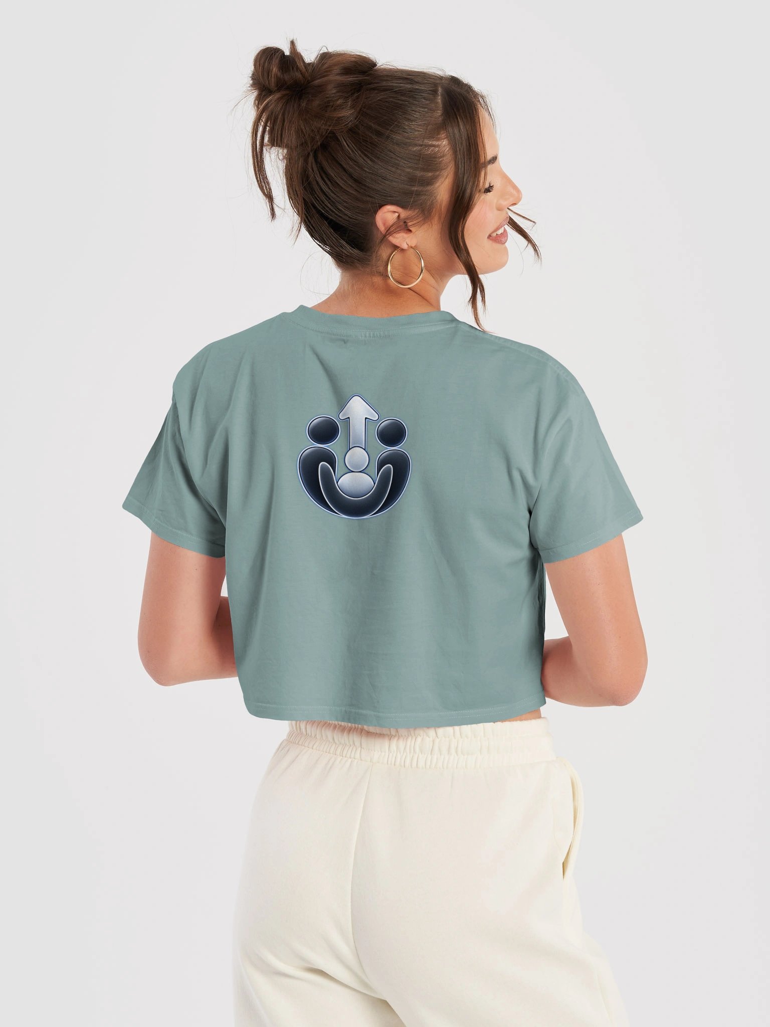 1UpFam Back Emblem Crop Top product image (6)