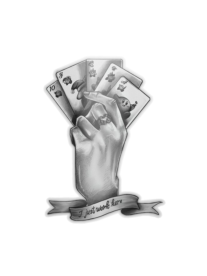 Laina I Just Work Here Sticker product image (1)