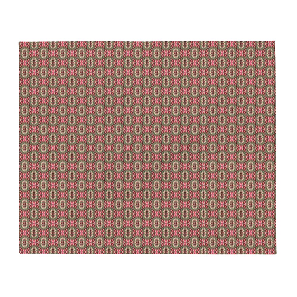 Vibrant Diamond & Floral Throw Blanket product image (3)