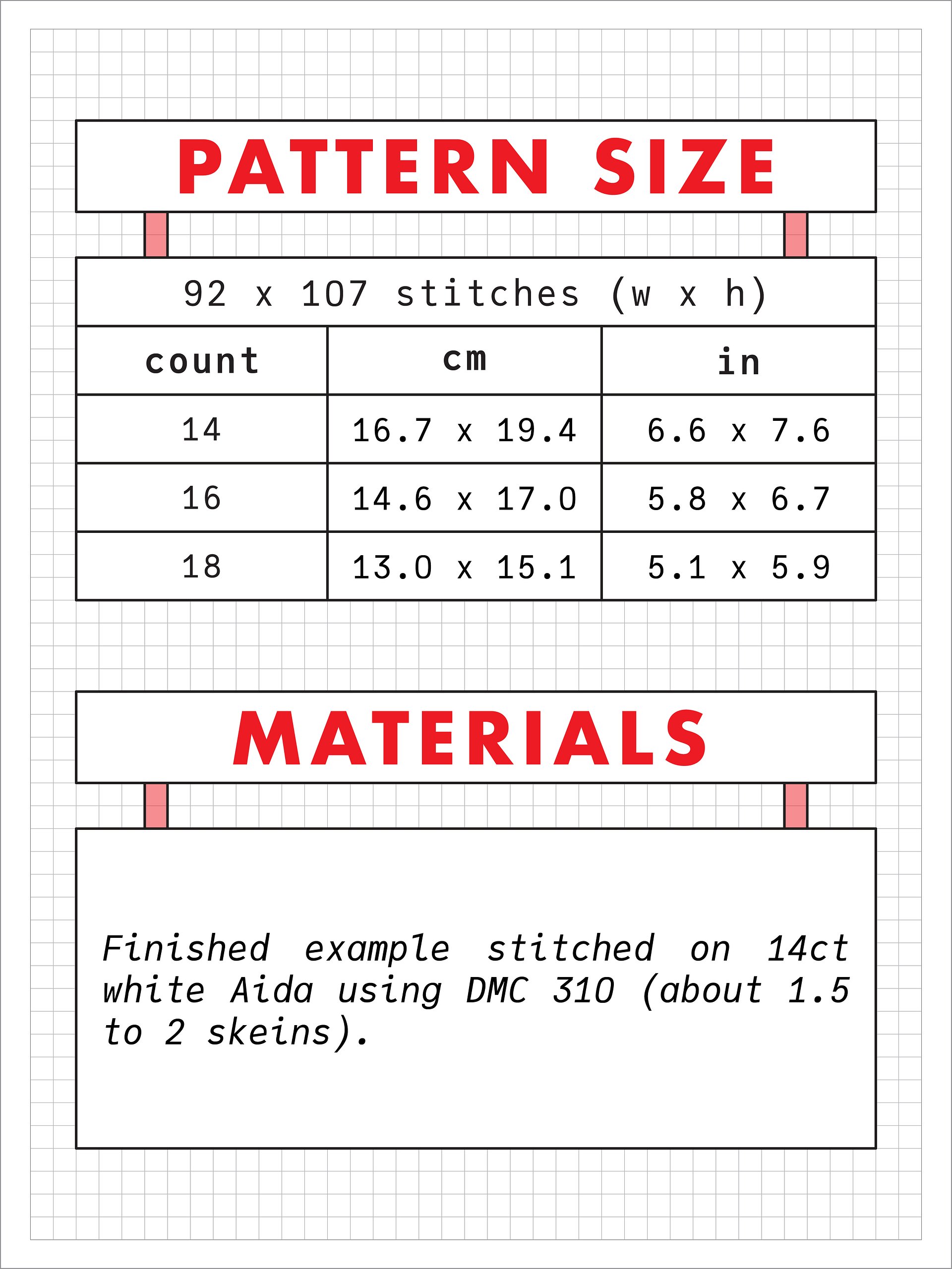 Yippee Ki-Yay • Blackwork Cross Stitch Pattern • PDF Digital Download product image (3)