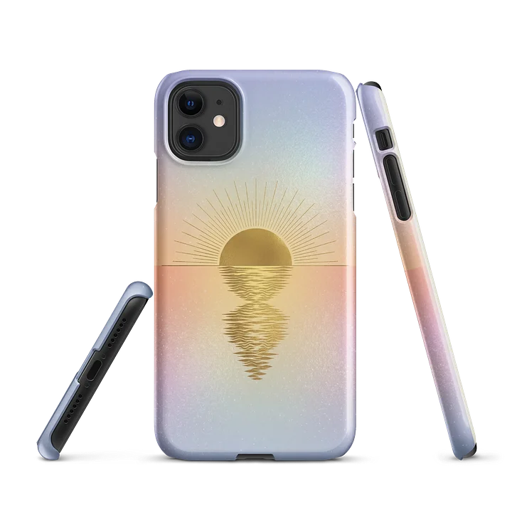 Pastel Sunburst Ripple iPhone Snap Case product image (1)