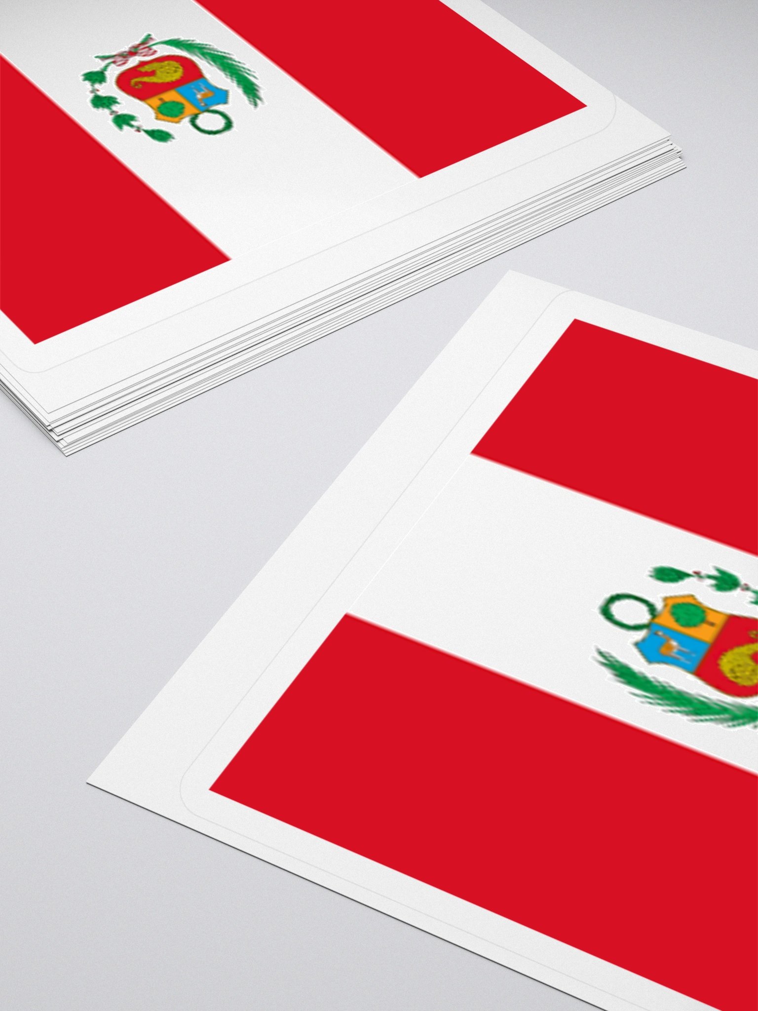 Exclusive Peru Flag Kiss-Cut Stickers - High-Quality Vinyl, Multiple Sizes product image (10)
