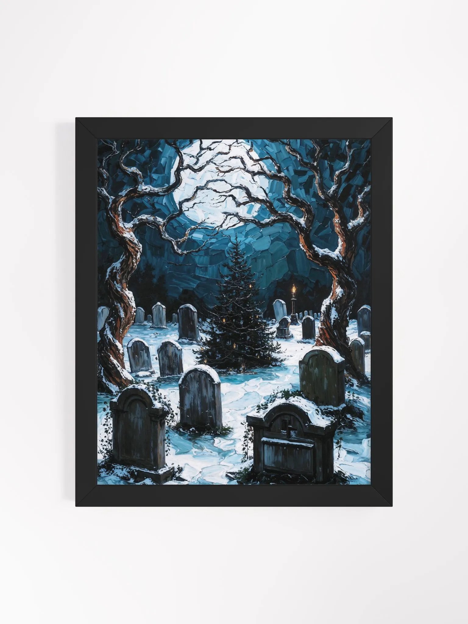 Graveyard Christmas Tree Framed Print product image (2)