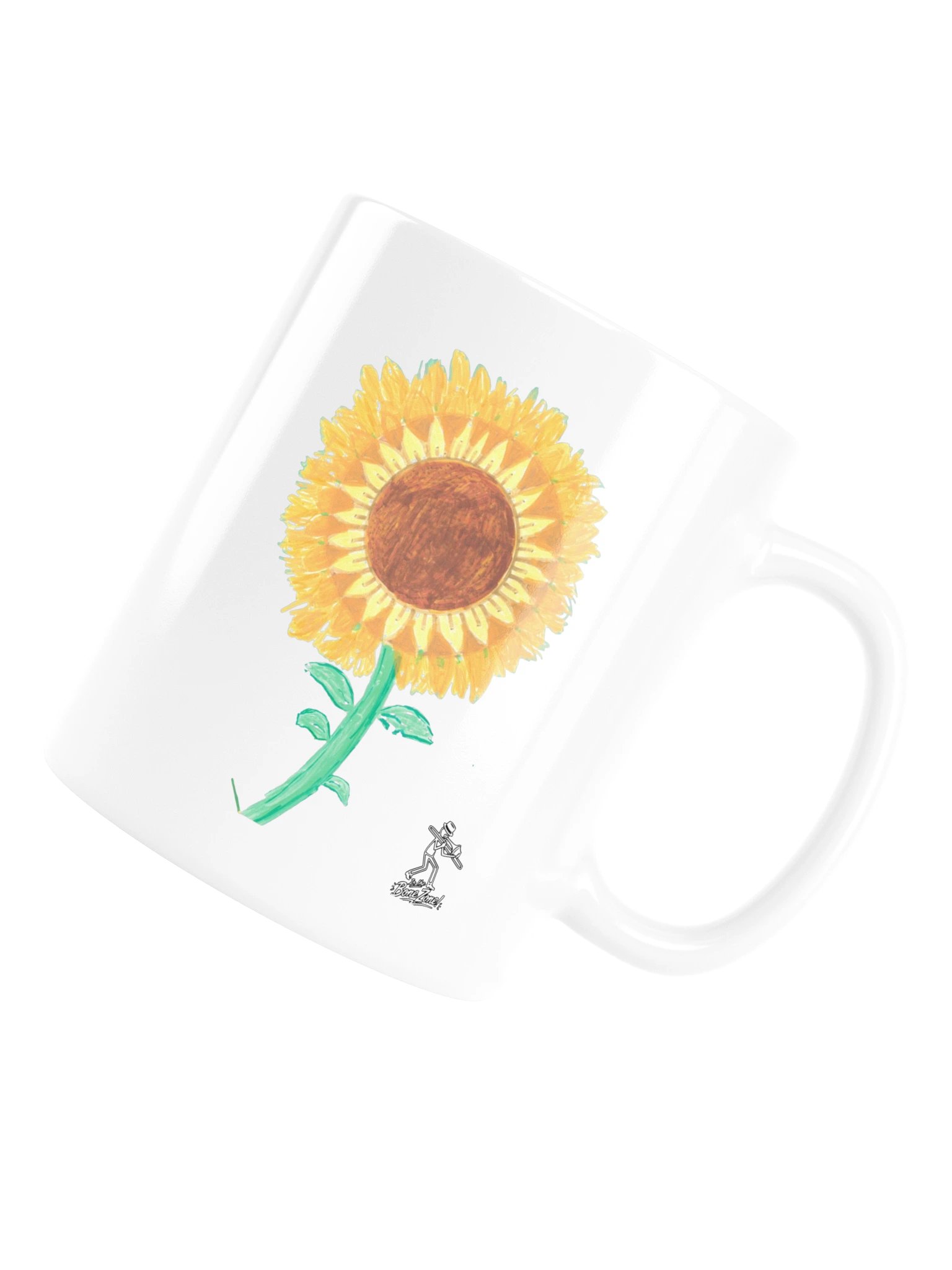 Sunflower White Glossy Mug product image (6)