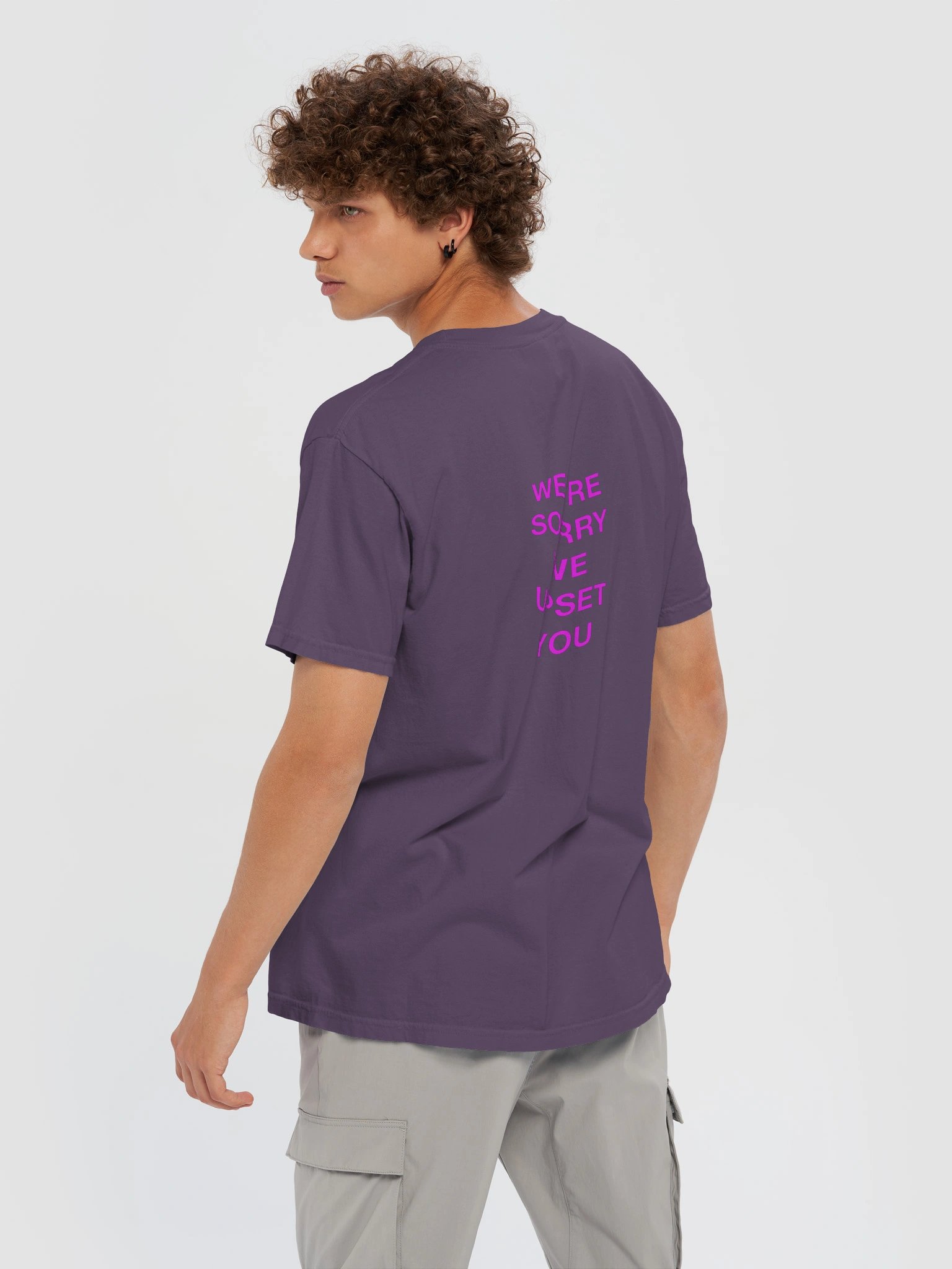 We’re Sorry We Upset You Group Apology T-Shirt — Purple product image (6)