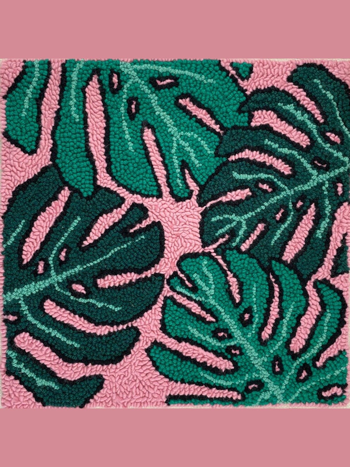 Monstera Leaf Punch Needle (Digital PDF Pattern) product image (2)