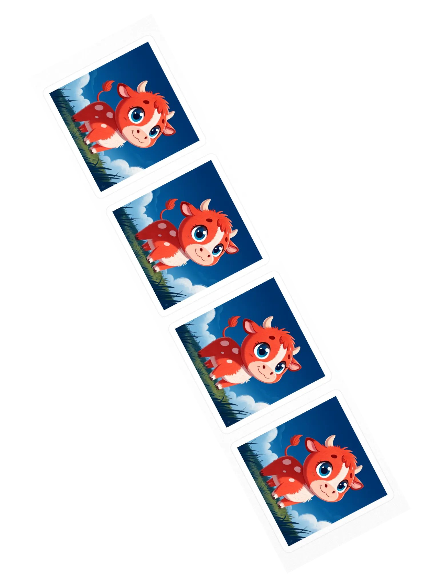 Cute Cow Kiss Cut Stickers product image (2)