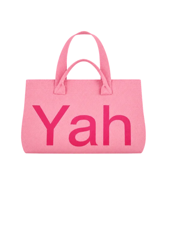 Pink Yahweh Tote Bag With Scripture - Presale product image (1)